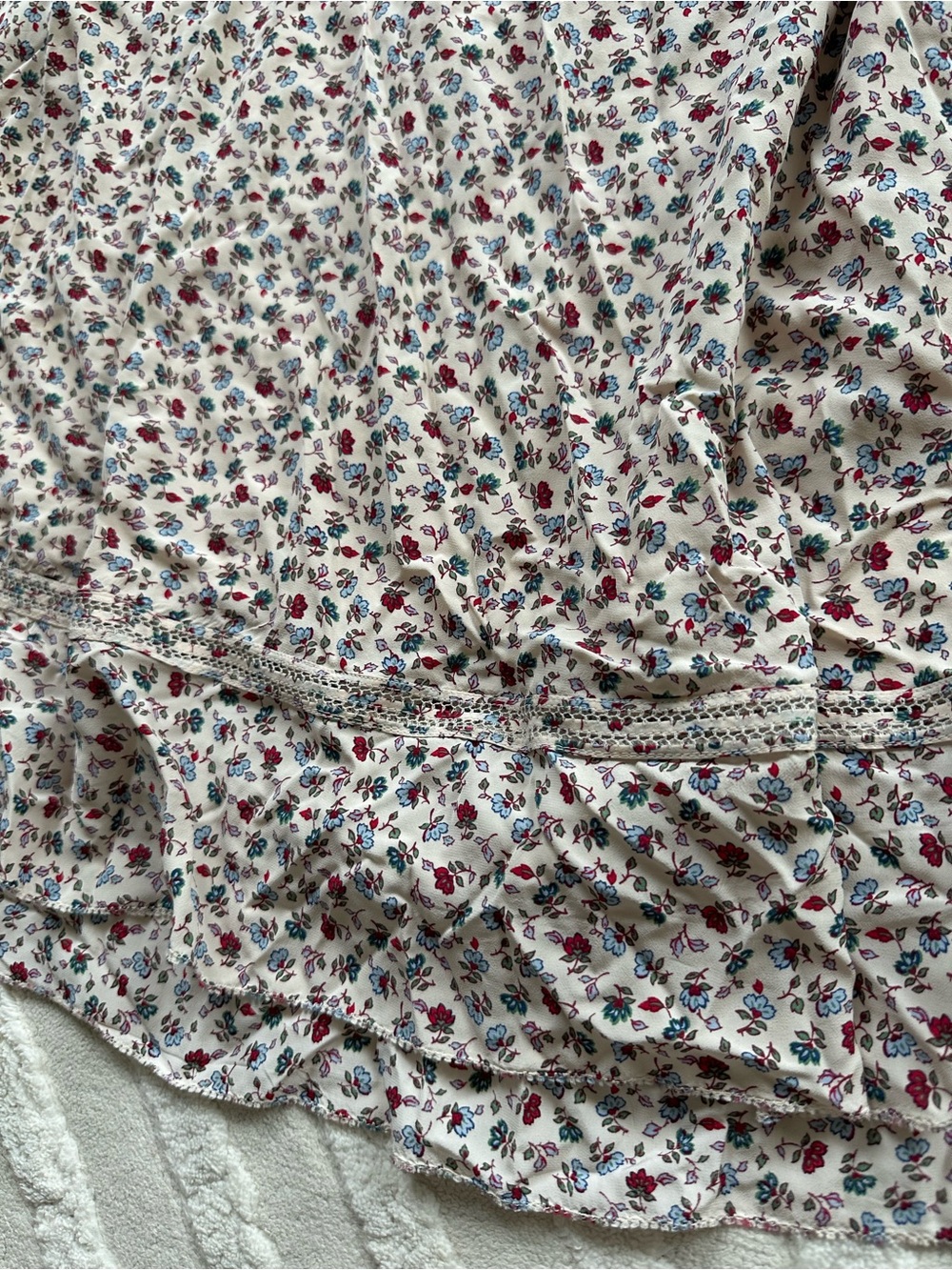 $498 Polo Ralph Lauren | Ruffle-Trim Floral Dress - Picture 7 of 12